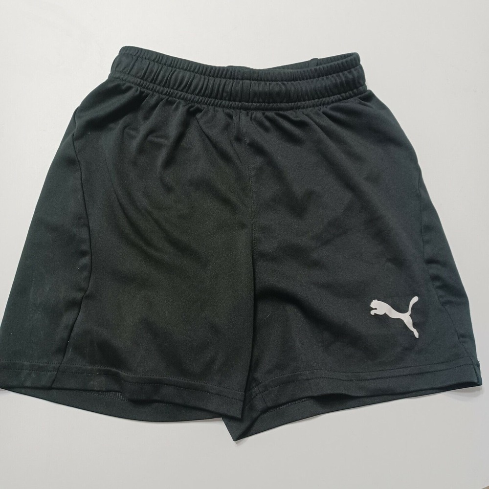 Puma Gym Shorts Boys Small Athletic Shorts Elastic Waist Pull On Drawstring